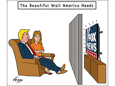 Wall between Trump and Fox News