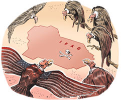 Vultures circle Iraq