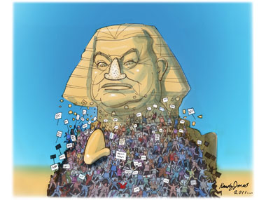 Mubarak under siege