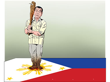 President Duterte Philippines lout brute crass