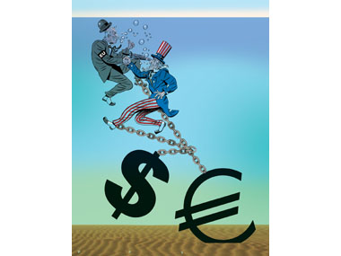 Euro Drags US economy