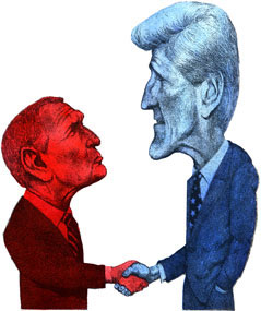 Bush & Kerry