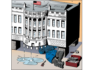 leaky white house