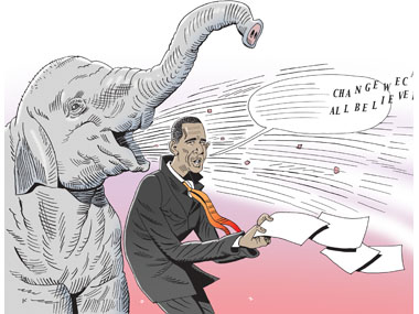 Republicans Trumpet Obama