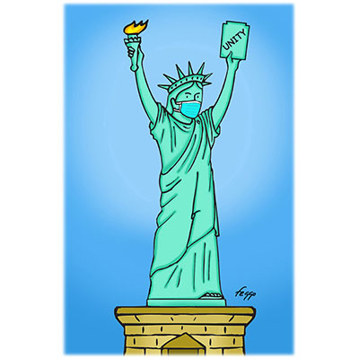 Statue of Liberty supports unity